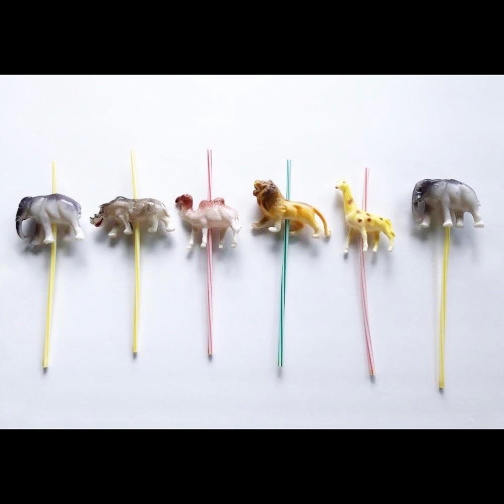 VINTAGE 1960’s Celluloid Animal Birthday Candle Holders